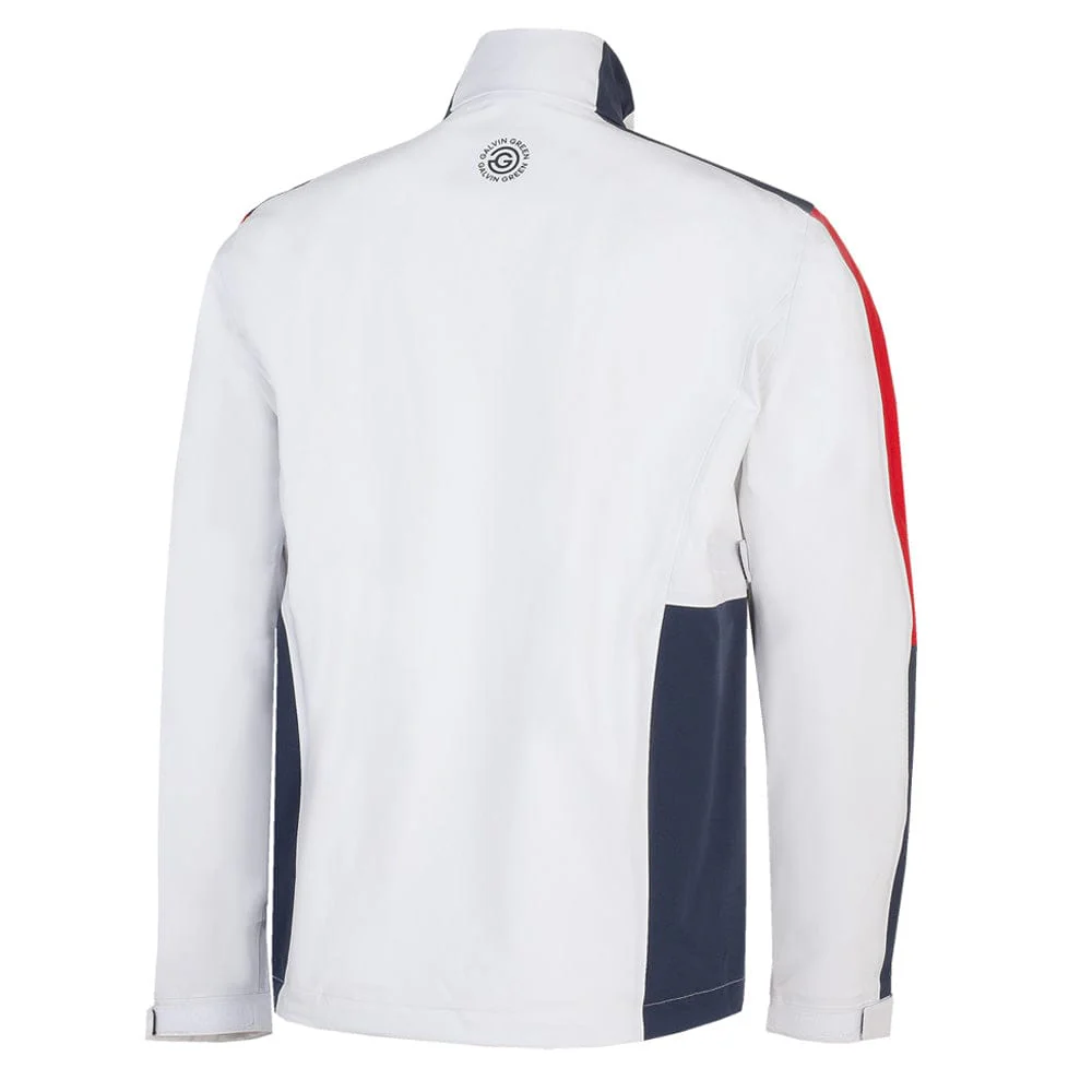 Galvin Green Arlo Waterproof Jacket - White/Red - Image 2