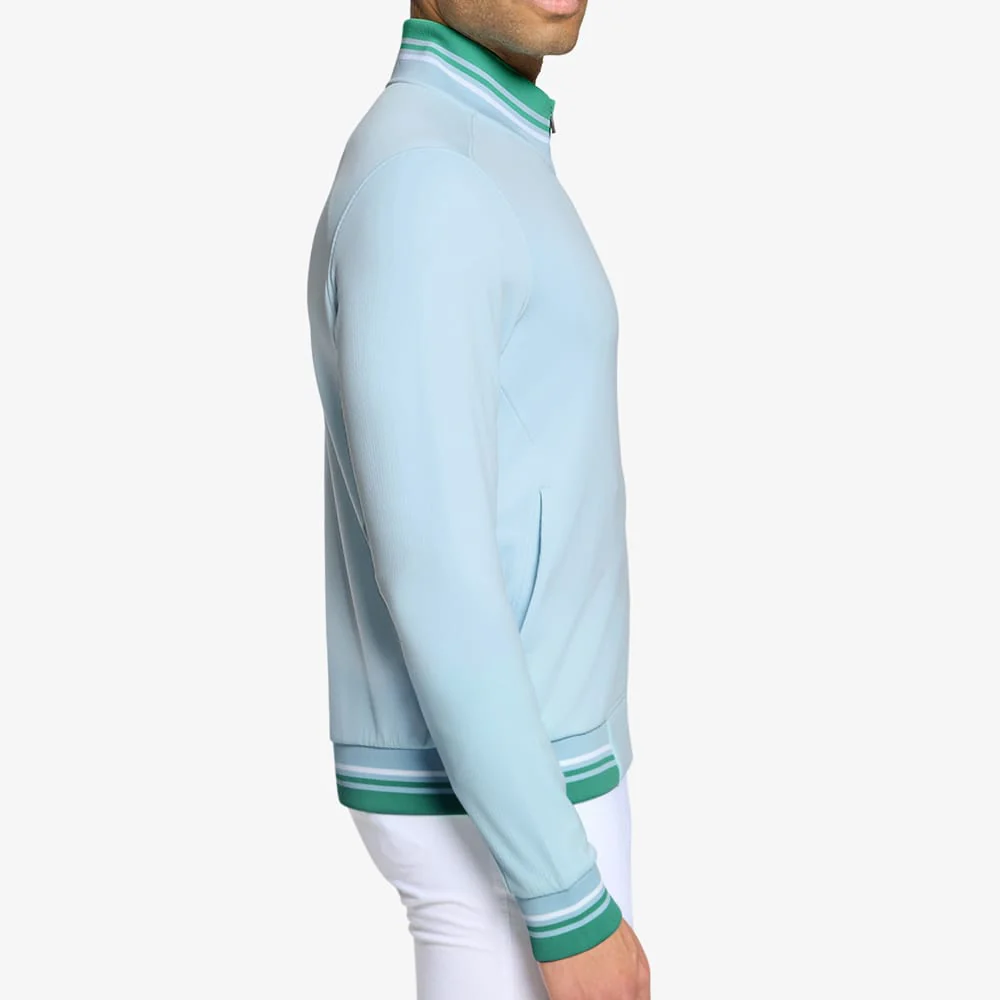 Galvin Green Ltd Collection Daniel Full Zip Mid Layer - Crystal Blue - Image 3