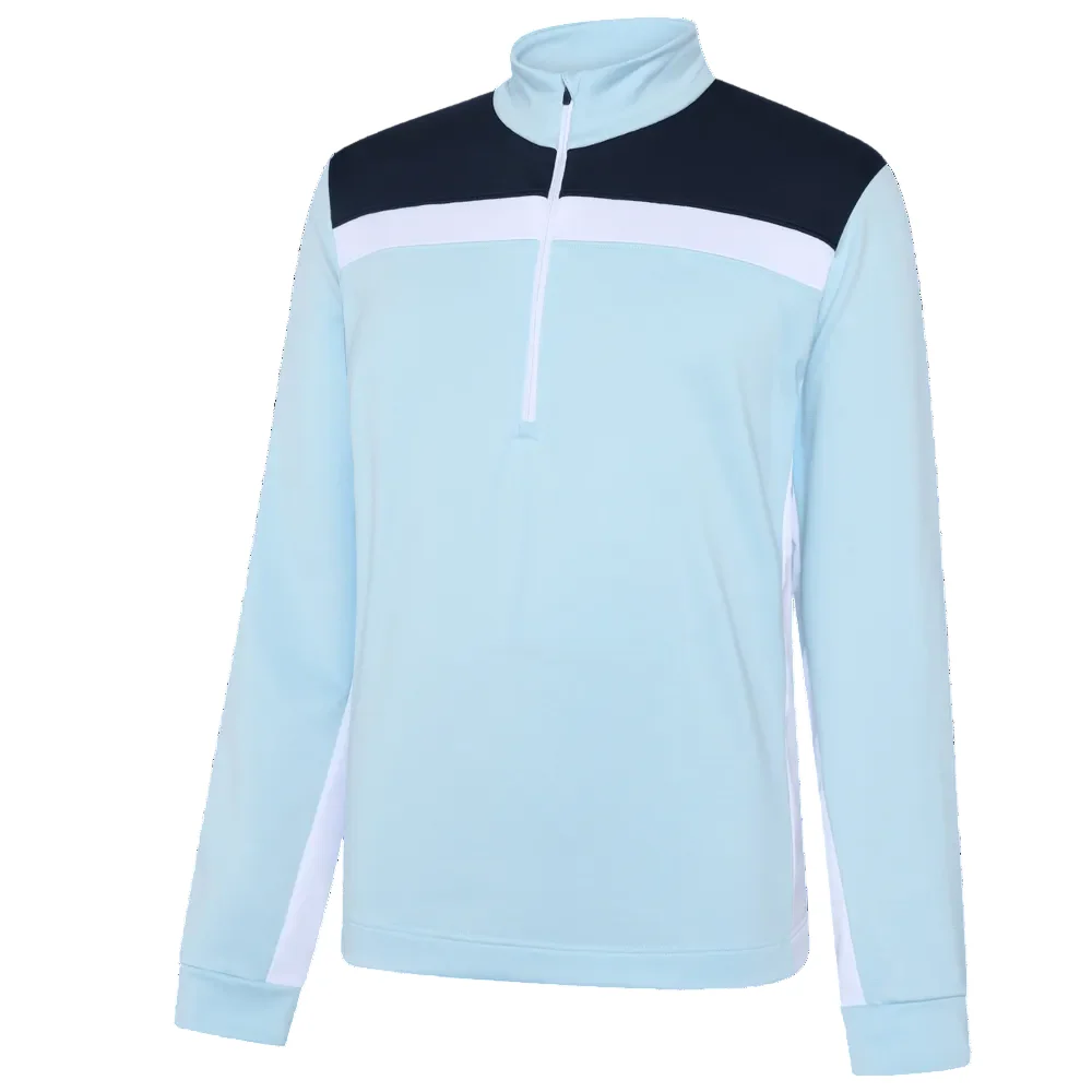 Galvin Green Dean 1/4 Zip Pullover - Crystal Blue/White/Navy