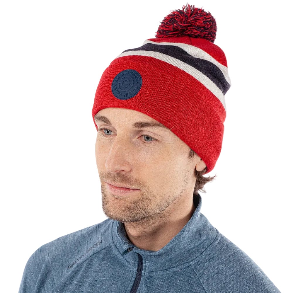 Galvin Green Leighton Interface-1 Beanie - Red/Navy/White - Image 2