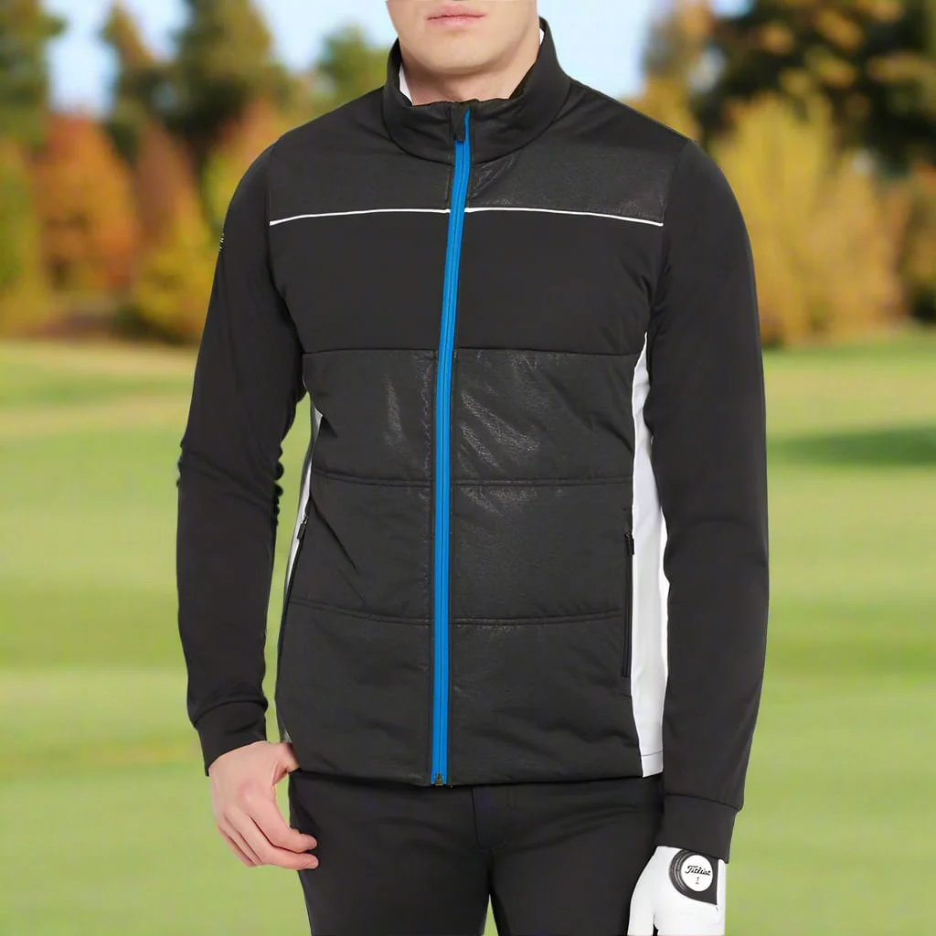 Galvin Green Lennon Windproof Water Resistant Jacket - Black/White/Royal - Image 5