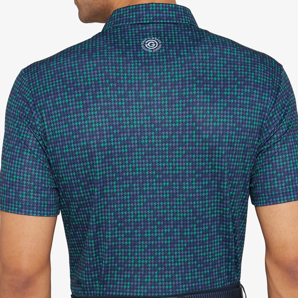 Galvin Green Marlo Polo Shirt - Navy/Golf Green - Image 4