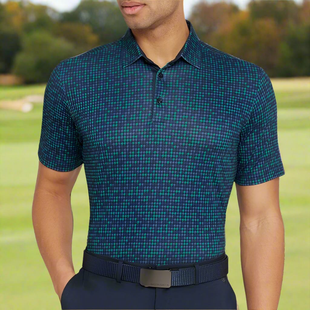 Galvin Green Marlo Polo Shirt - Navy/Golf Green - Image 5