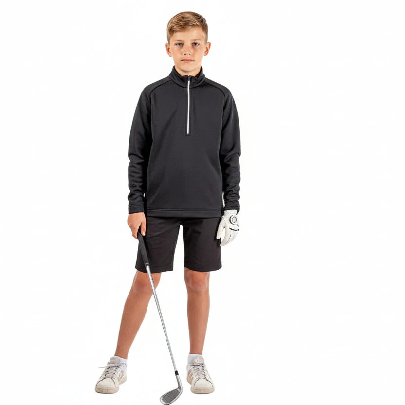 Galvin Green Junior Raz 1/4 Zip Pullover - Black - Image 5