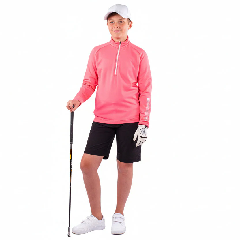 Galvin Green Junior Raz 1/4 Zip Pullover - Camelia Rose - Image 3