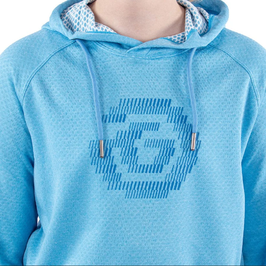 Galvin Green Junior Ryker Hoodie - Alaskan Blue Melange - Image 4