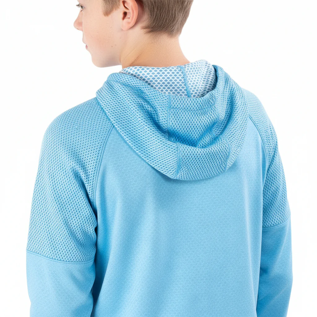 Galvin Green Junior Ryker Hoodie - Alaskan Blue Melange - Image 5