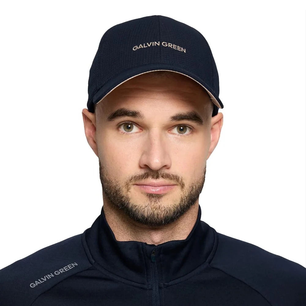 Galvin Green Shane Cap - Sand/Navy - Image 2