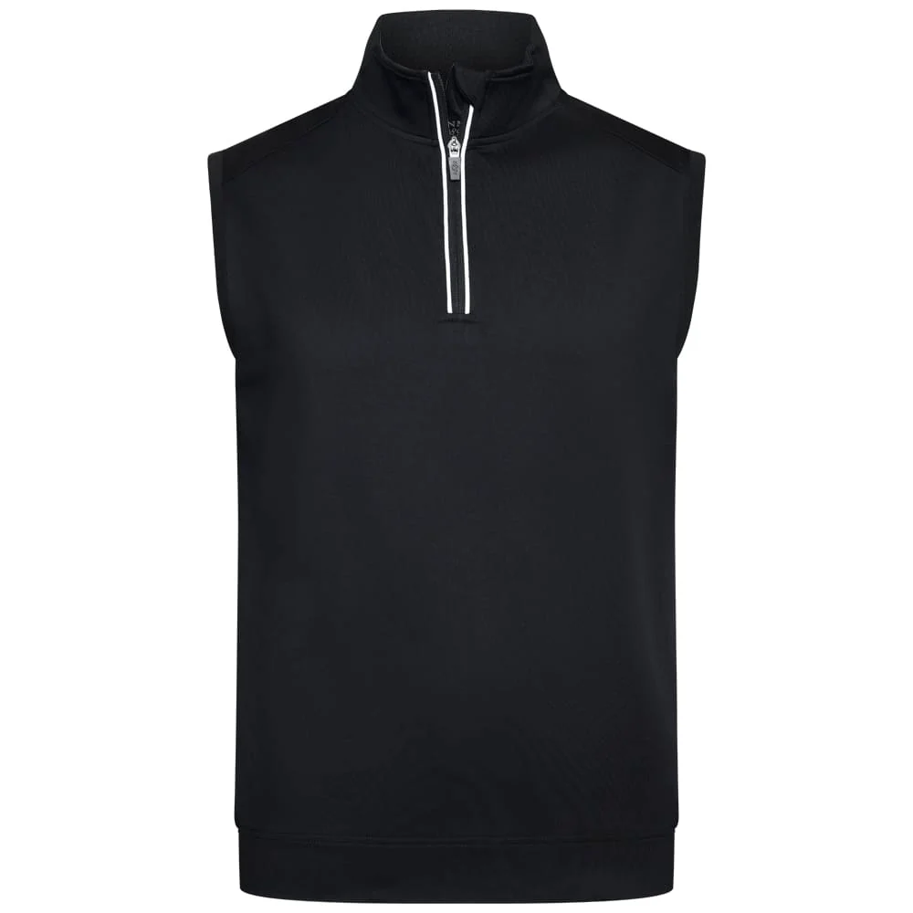 Glenmuir Applecross 1/4 Zip Gilet - Black/White