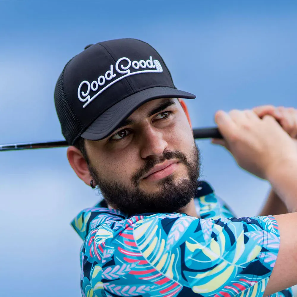 Good Good Golf  The Elite Trucker Hat - Black - Image 3