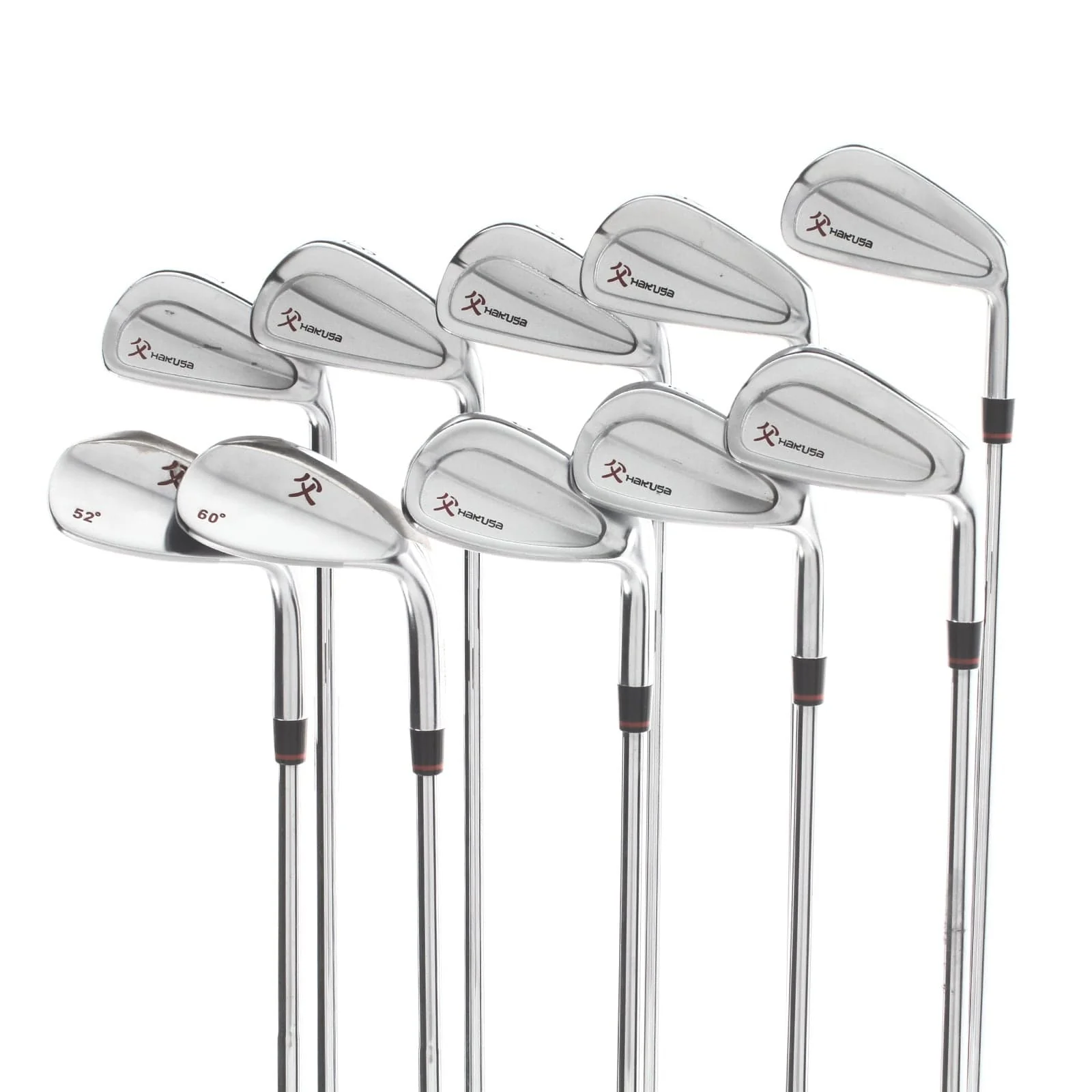 Hakusa Original Steel Mens Right Hand Irons 3-LW Stiff - Rifle 6.0