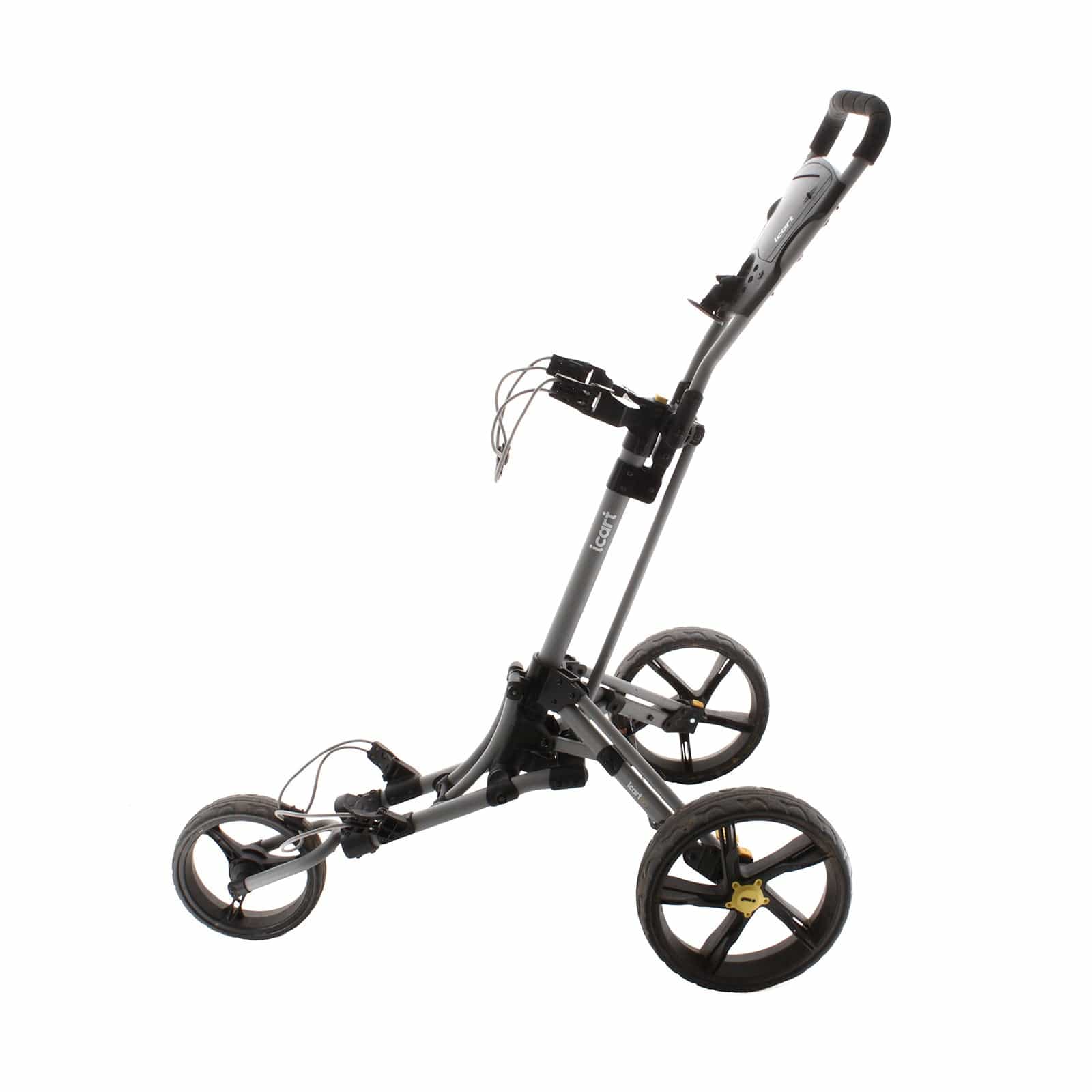 iCart GO 3-Wheel Push/Pull Trolley - Silver/Yellow