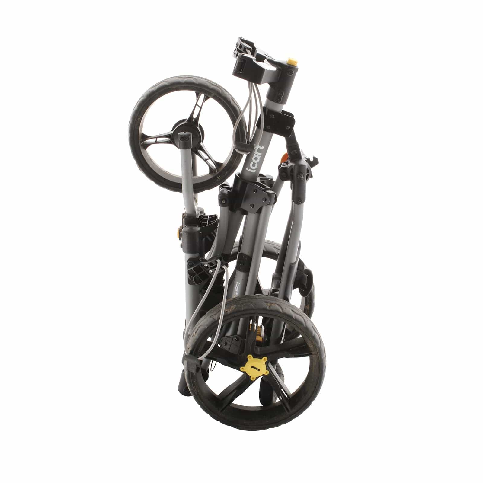 iCart GO 3-Wheel Push/Pull Trolley - Silver/Yellow - Image 5