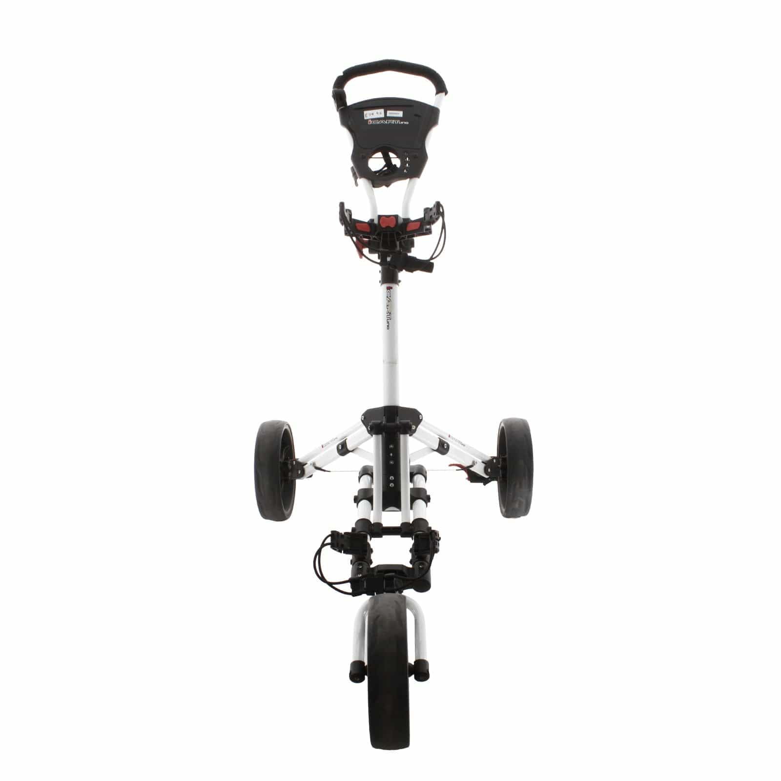 iCart Uno 3-Wheel Push/Pull Trolley - Black/White - Image 2