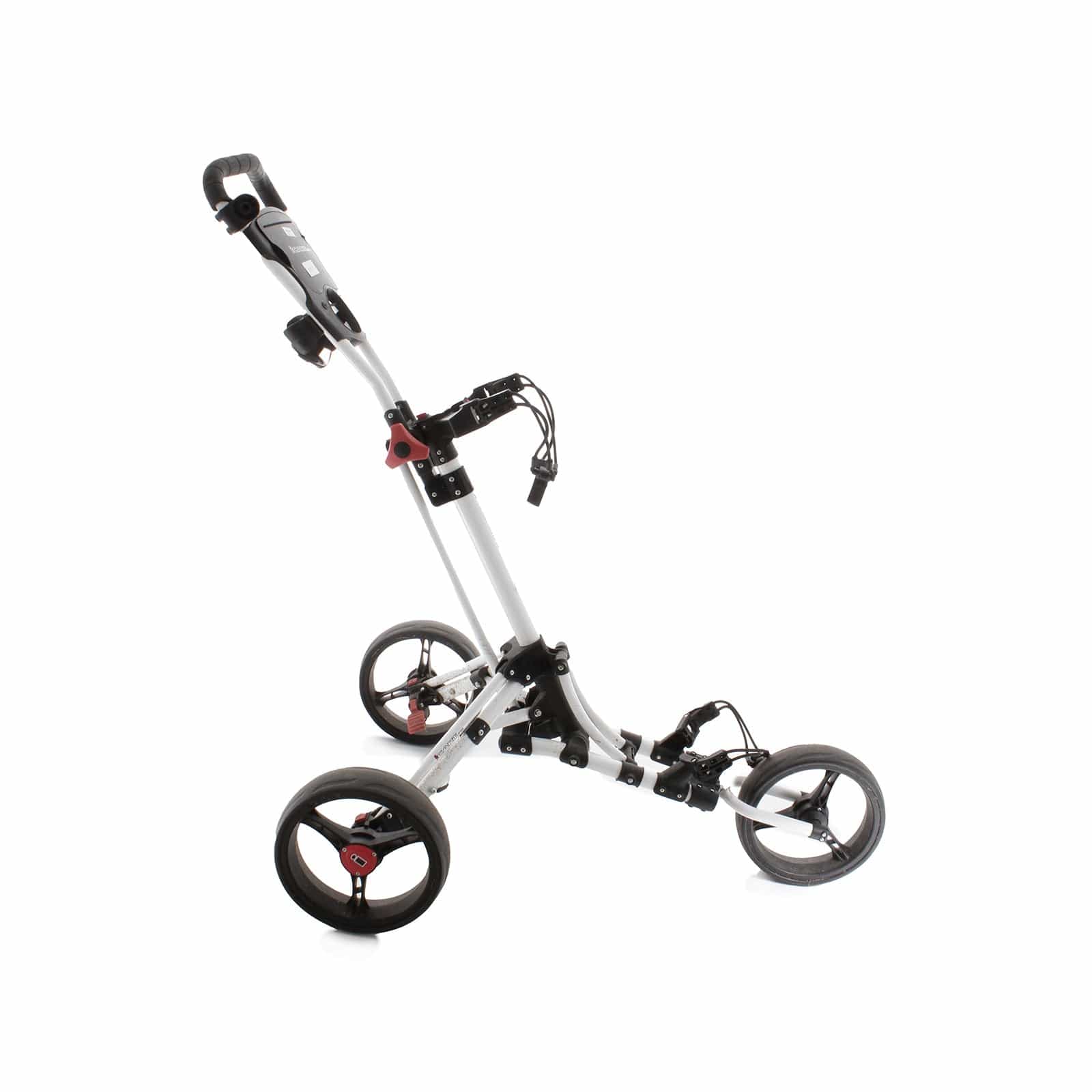 iCart Uno 3-Wheel Push/Pull Trolley - Black/White/Red - Image 3