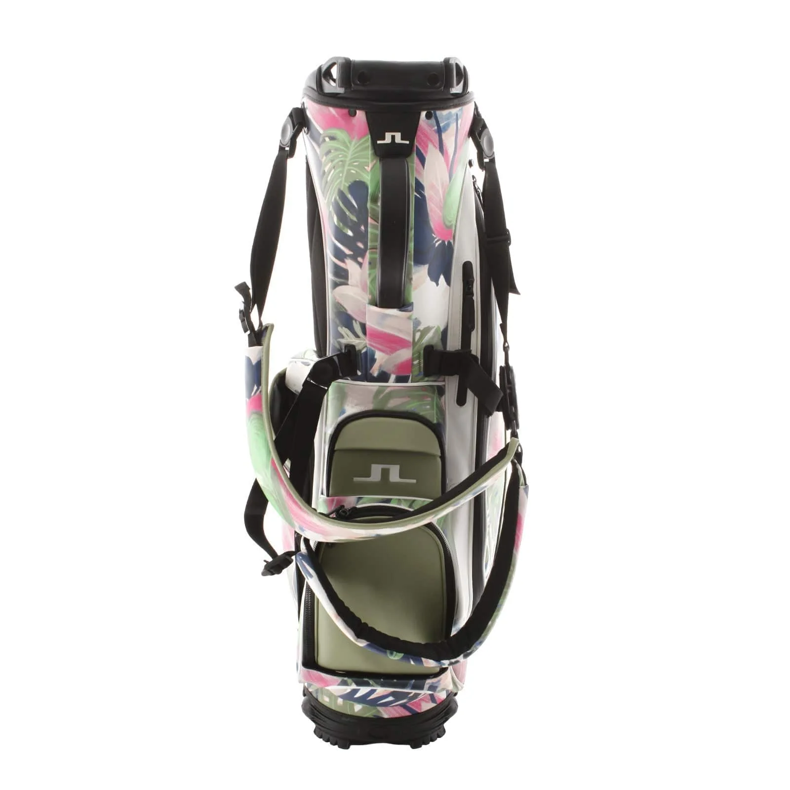 J Lindeberg Play Print Stand Bag - Green - Image 5
