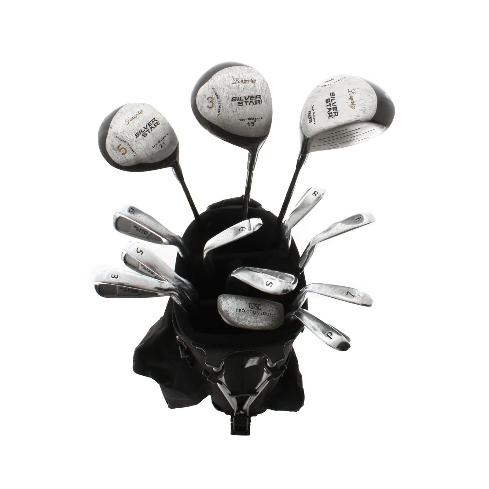 Longridge Silver Star Steel Mens Right Hand Driver,3wd,5hyb.6-sw,putter,Bag +1" Regular - Longridge - Image 2