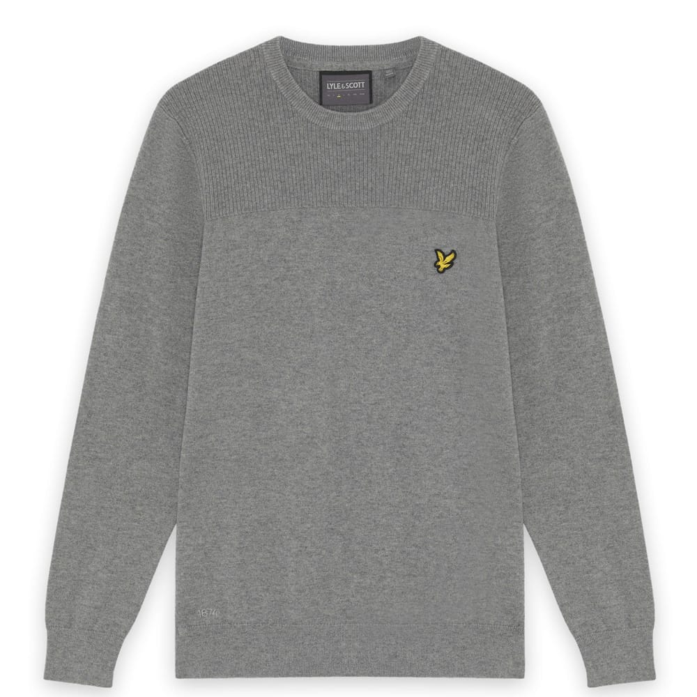 Lyle & Scott Golf 1874 Crew Neck Pullover - Carbon Grey