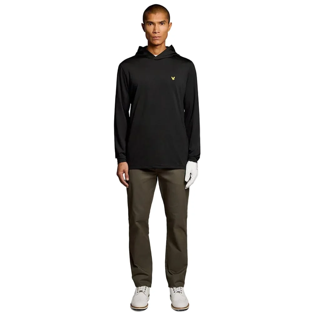Lyle & Scott Golf Core Midlayer Hoodie - Jet Black - Image 4