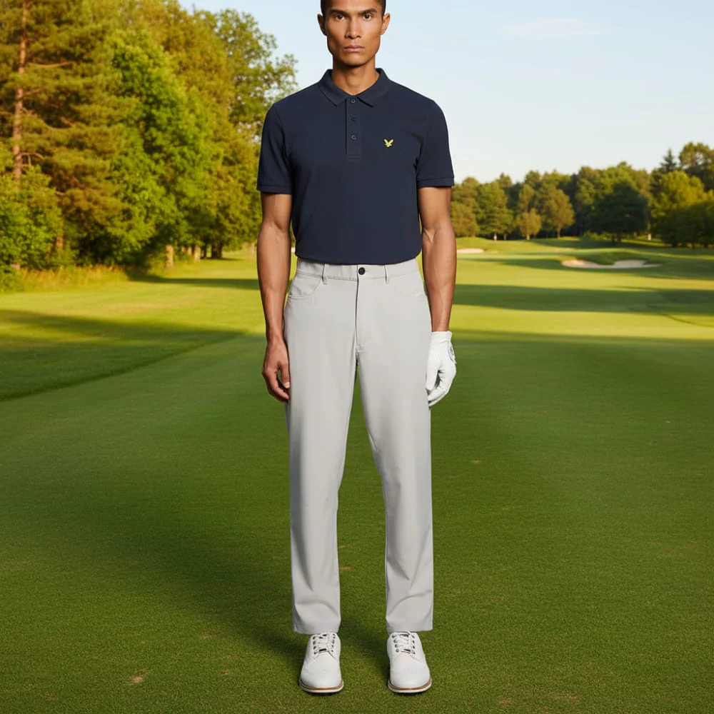 Lyle & Scott Golf Core Polo Shirt - Dark Navy - Image 4
