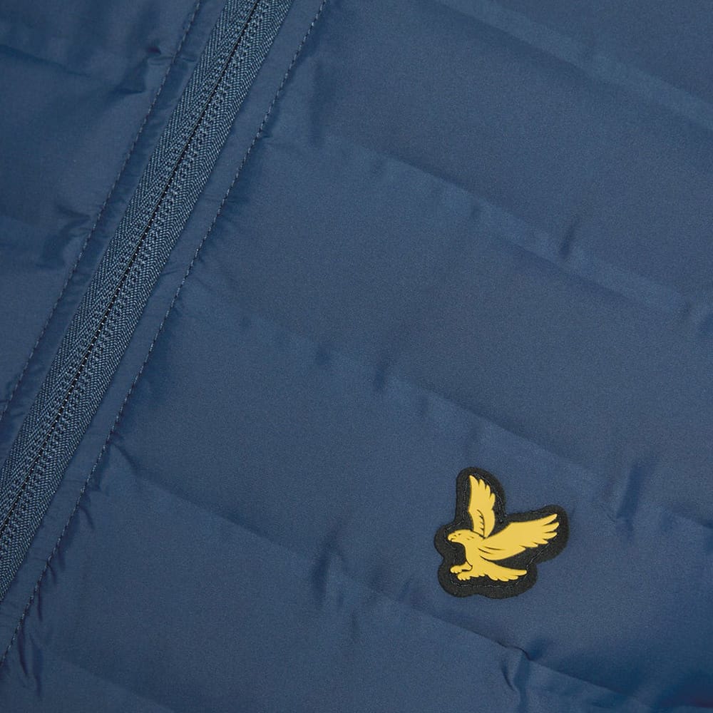 Lyle & Scott Hybrid Quilted Full Zip Golf Jacket - Ryder Blue - Image 6