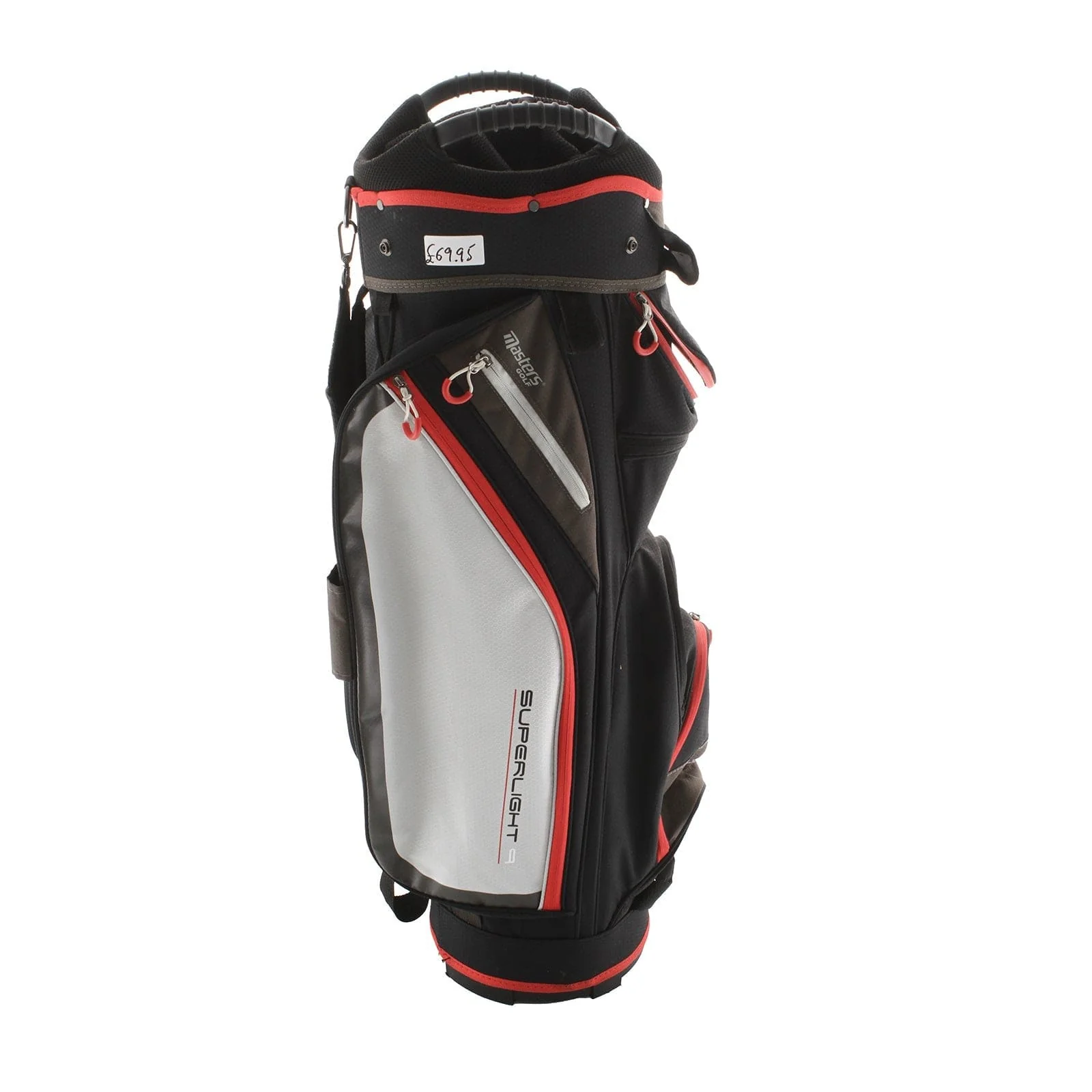 Masters Superlight 9 Cart Bag - White/Black/Red - Image 3