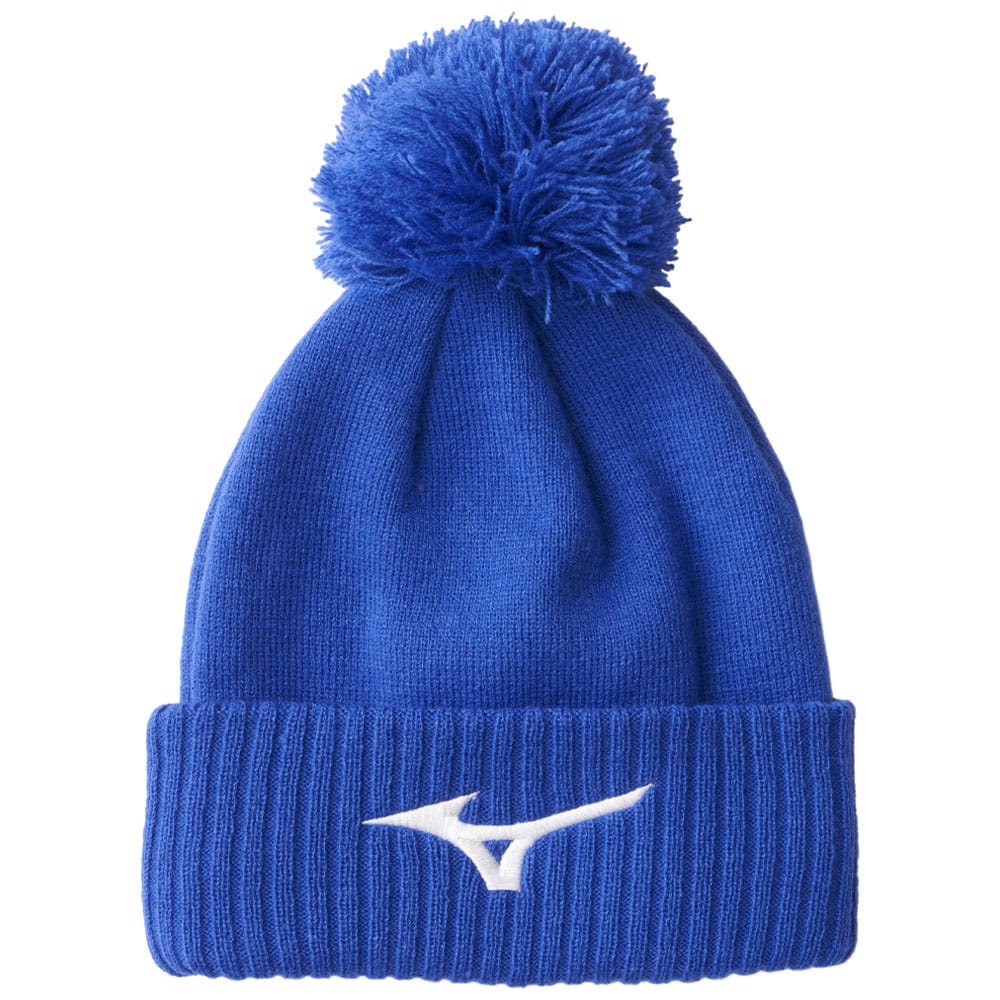 Mizuno Crested Bobble Hat - Blue - Image 3