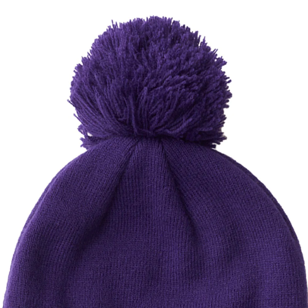 Mizuno Crested Bobble Hat - Purple - Image 3
