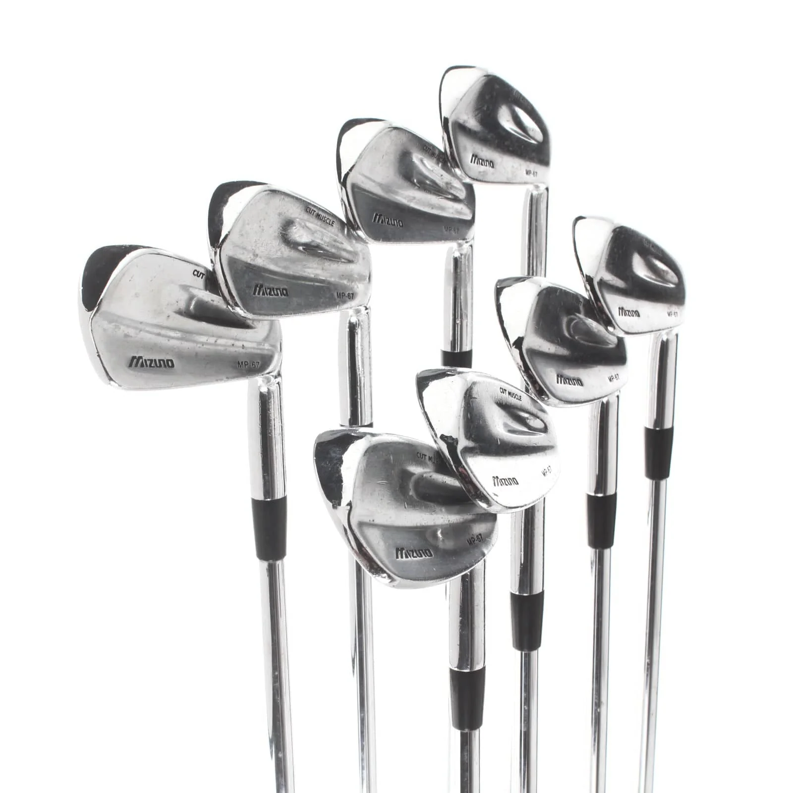 Mizuno MP-67 Steel Mens Right Hand Irons 3-PW Stiff - Dynamic Gold - Image 2