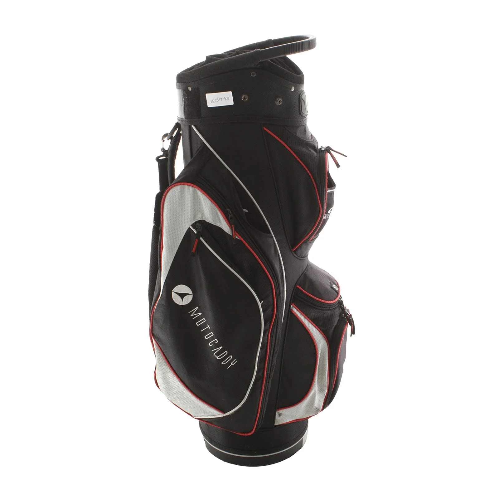 Motocaddy Club Series Cart Bag - Black/Grey/Red - Image 3