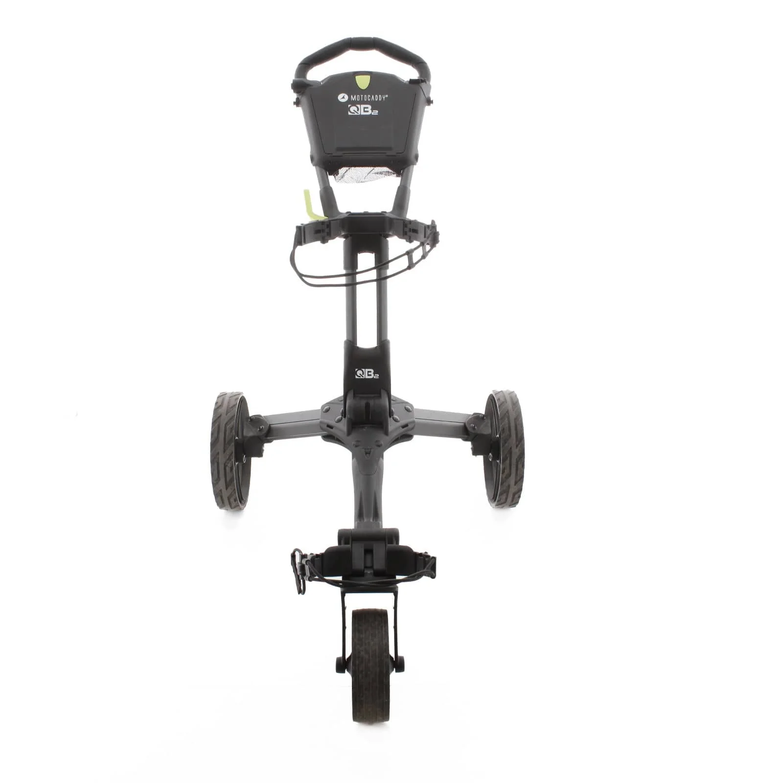 Motocaddy QB2 3-Wheel Push/Pull Trolley - Black/Green - Image 2
