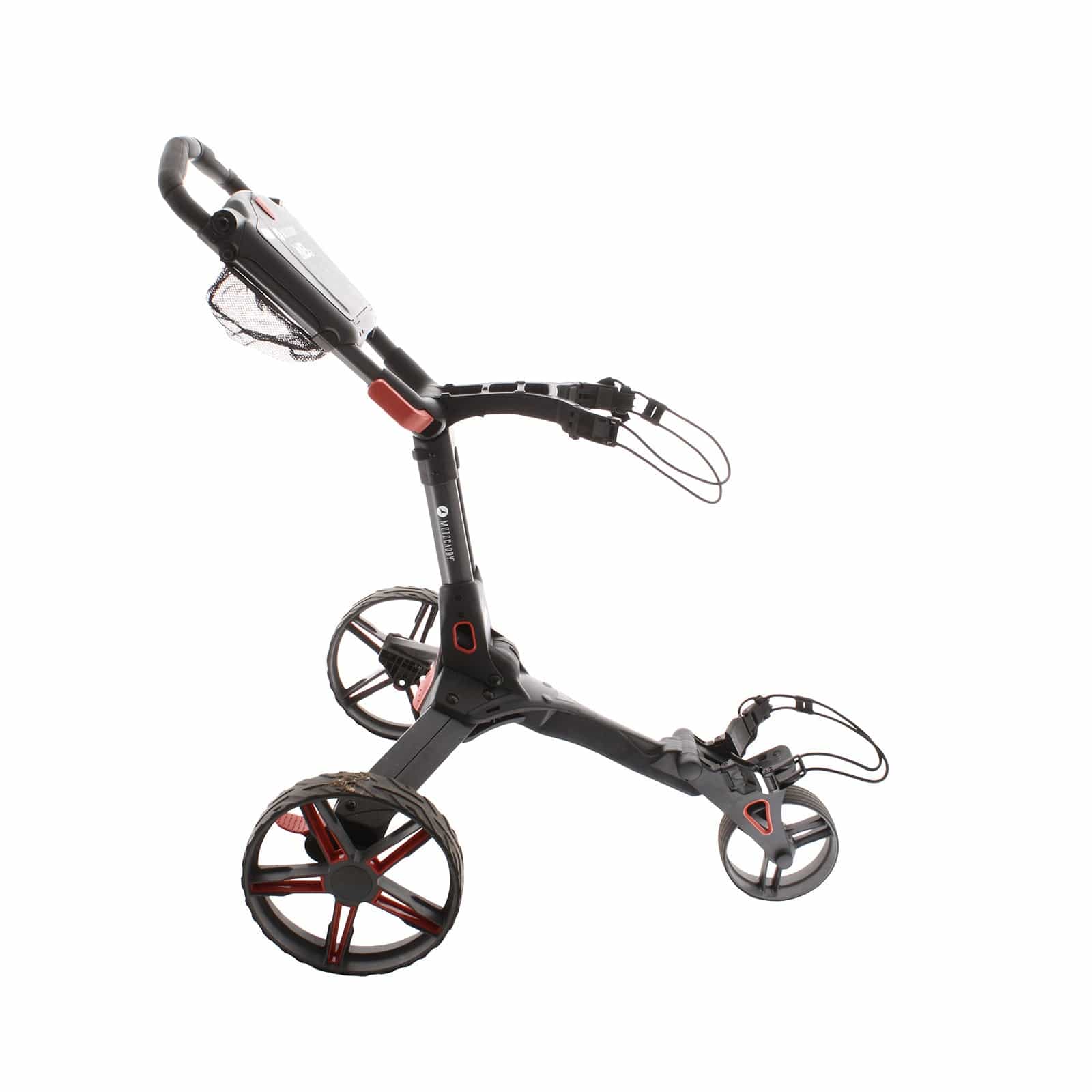 Motocaddy QB2 3-Wheel Push/Pull Trolley - Black/Red - Image 3
