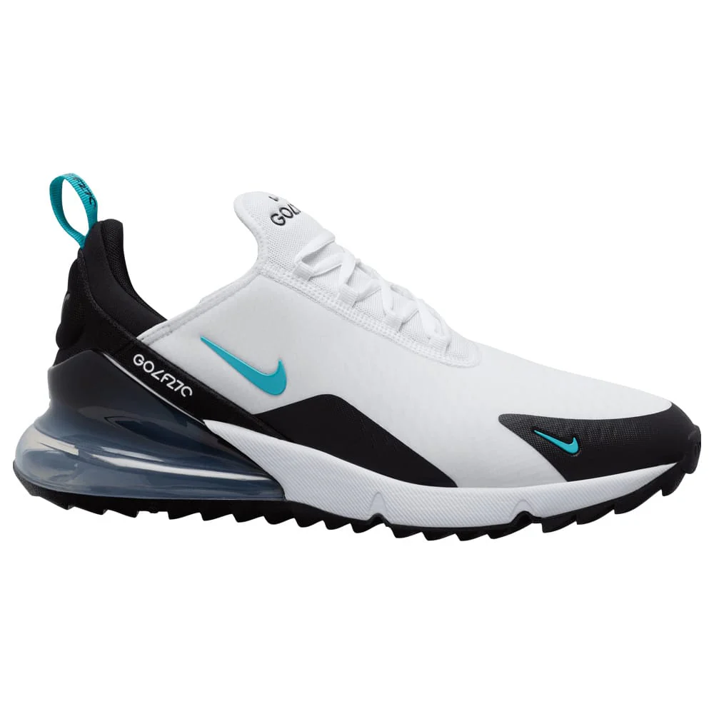 Nike Air Max 270 G Waterproof Spikeless Shoes - White/Dusty Cactus/Black/Metallic Silver