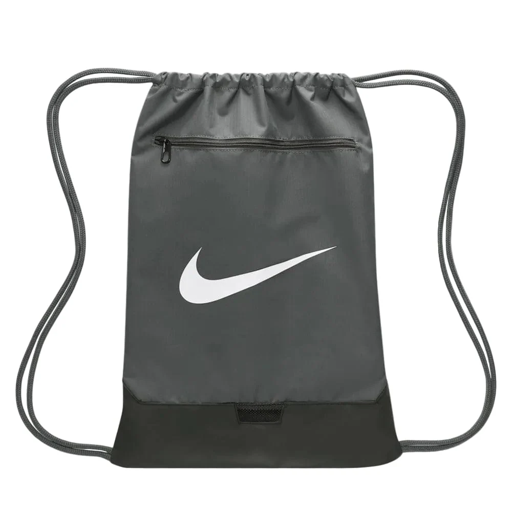 Nike Brasilia 9.5 Training Gymsack - Iron Grey/Black/White