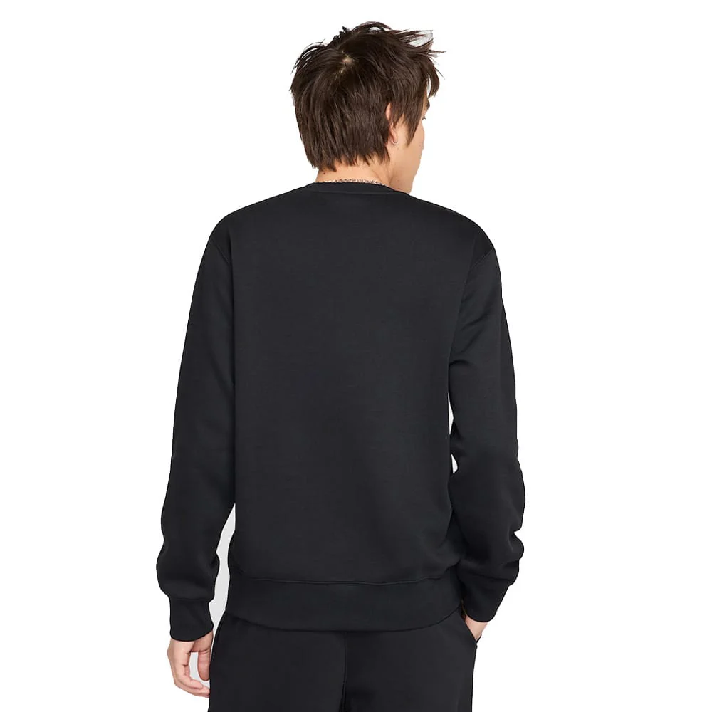 Nike Club Fleece Crew - Black/White - Image 2