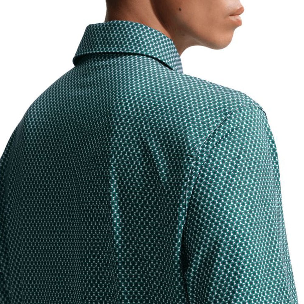 Nike Dri-Fit Velocity Floral Print Polo Shirt - Malachite/College Navy/White - Image 4