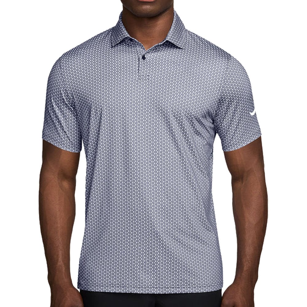 Nike Dri-Fit Velocity Micro Print Polo Shirt - College Navy/College Navy/White