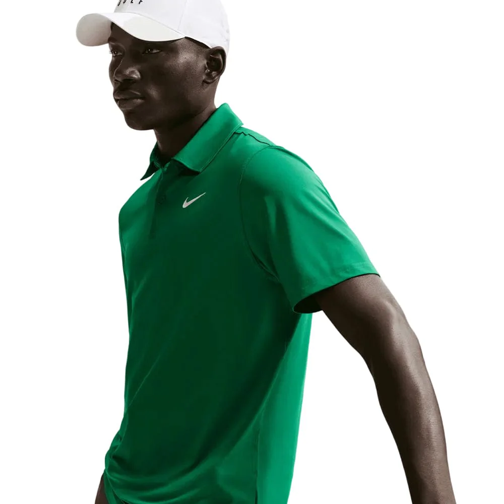 Nike Dri-Fit Velocity Solid Polo Shirt - Malachite/White - Image 3