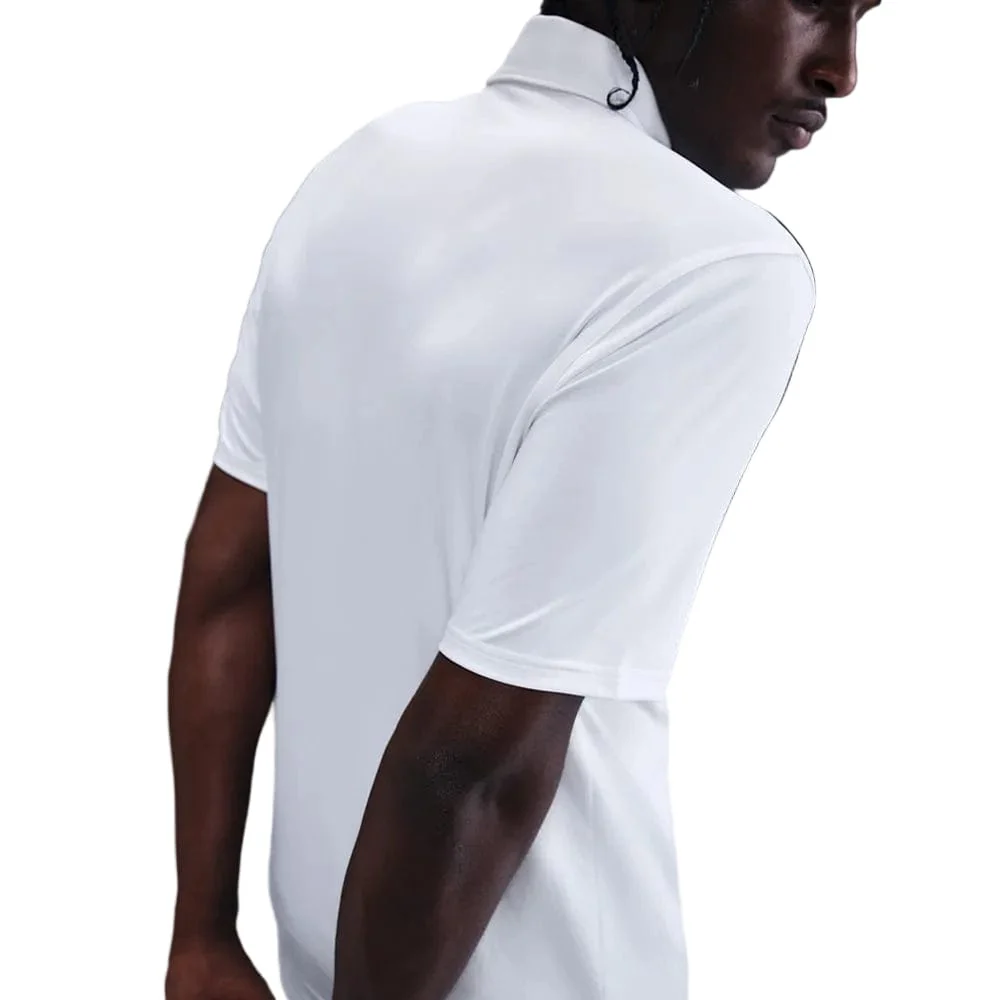 Nike Dri-Fit Velocity Solid Polo Shirt - White/Black - Image 3