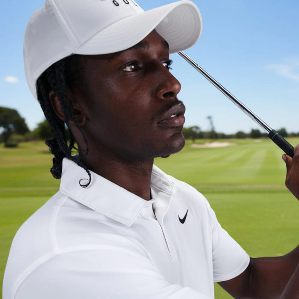 Nike Dri-Fit Velocity Solid Polo Shirt - White/Black - Image 4