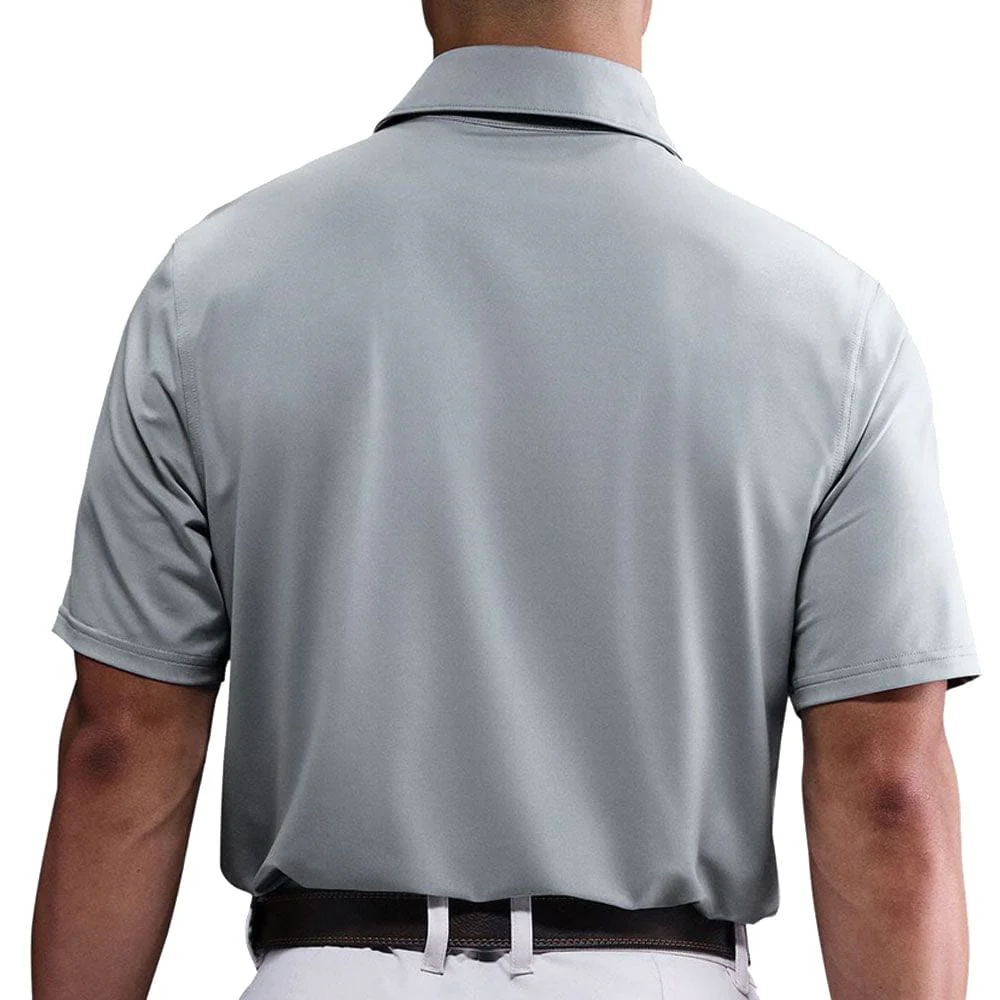 Nike Dri-Fit Velocity Solid Polo Shirt - Wolf Grey/Black - Image 2