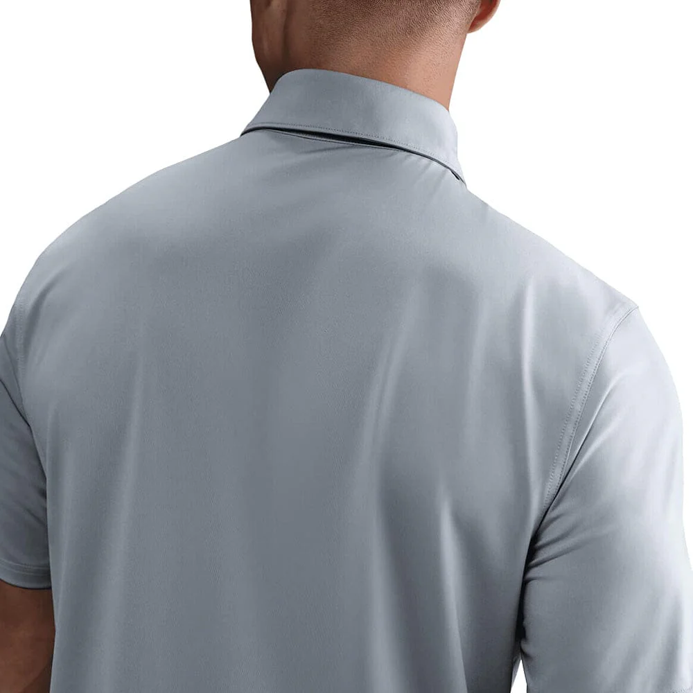 Nike Dri-Fit Velocity Solid Polo Shirt - Wolf Grey/Black - Image 4