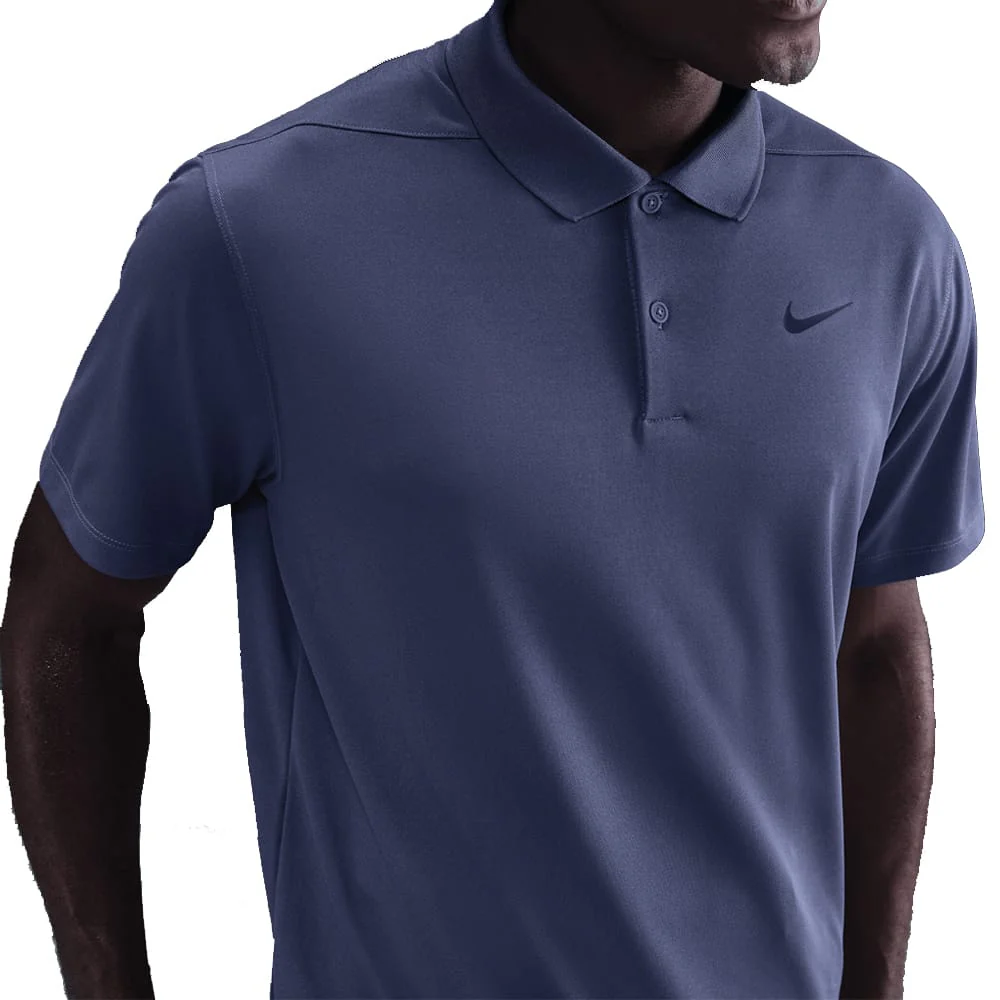 Nike Dri-Fit Victory Solid Polo Shirt - Sanded Purple/Black - Image 3