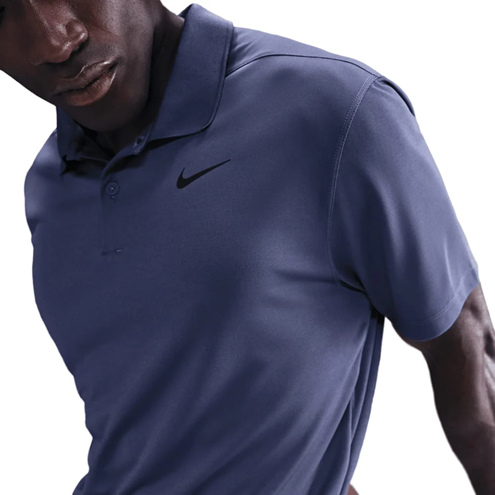 Nike Dri-Fit Victory Solid Polo Shirt - Sanded Purple/Black - Image 4