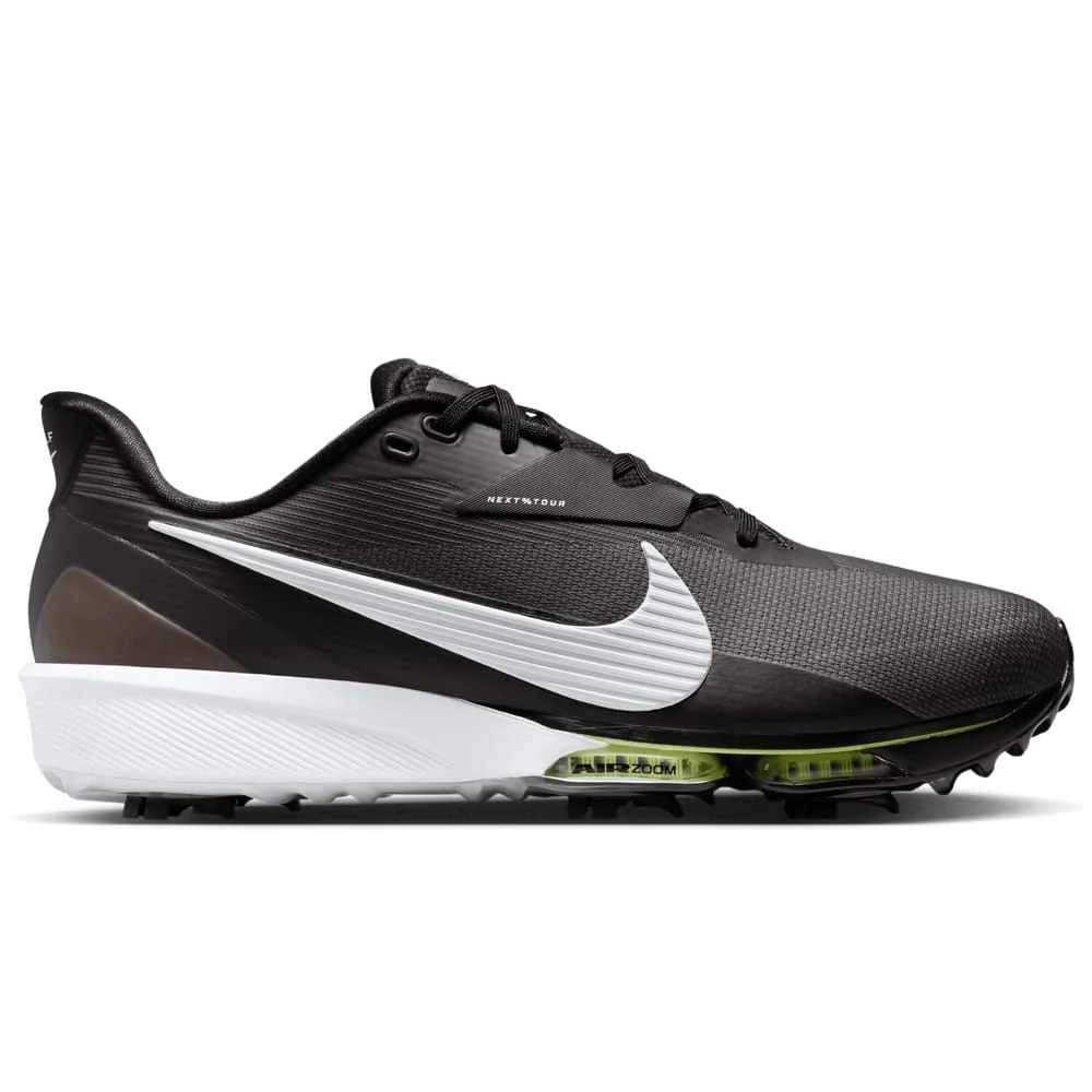 Nike Next% Tour 3 Waterproof Spiked Shoes - Black/White/Light Smoke Grey