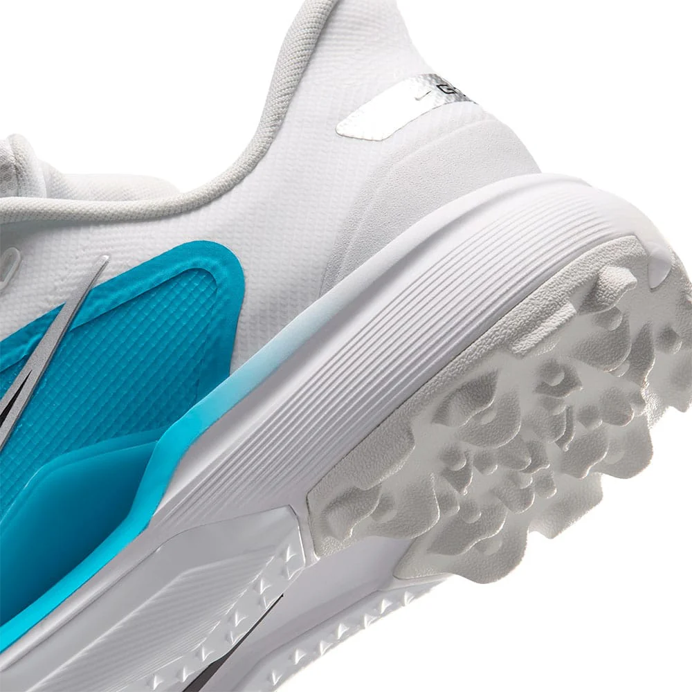 Nike Pegasus 1 G Waterproof Spiked Shoes - White/Black/Light Current Blue - Image 6