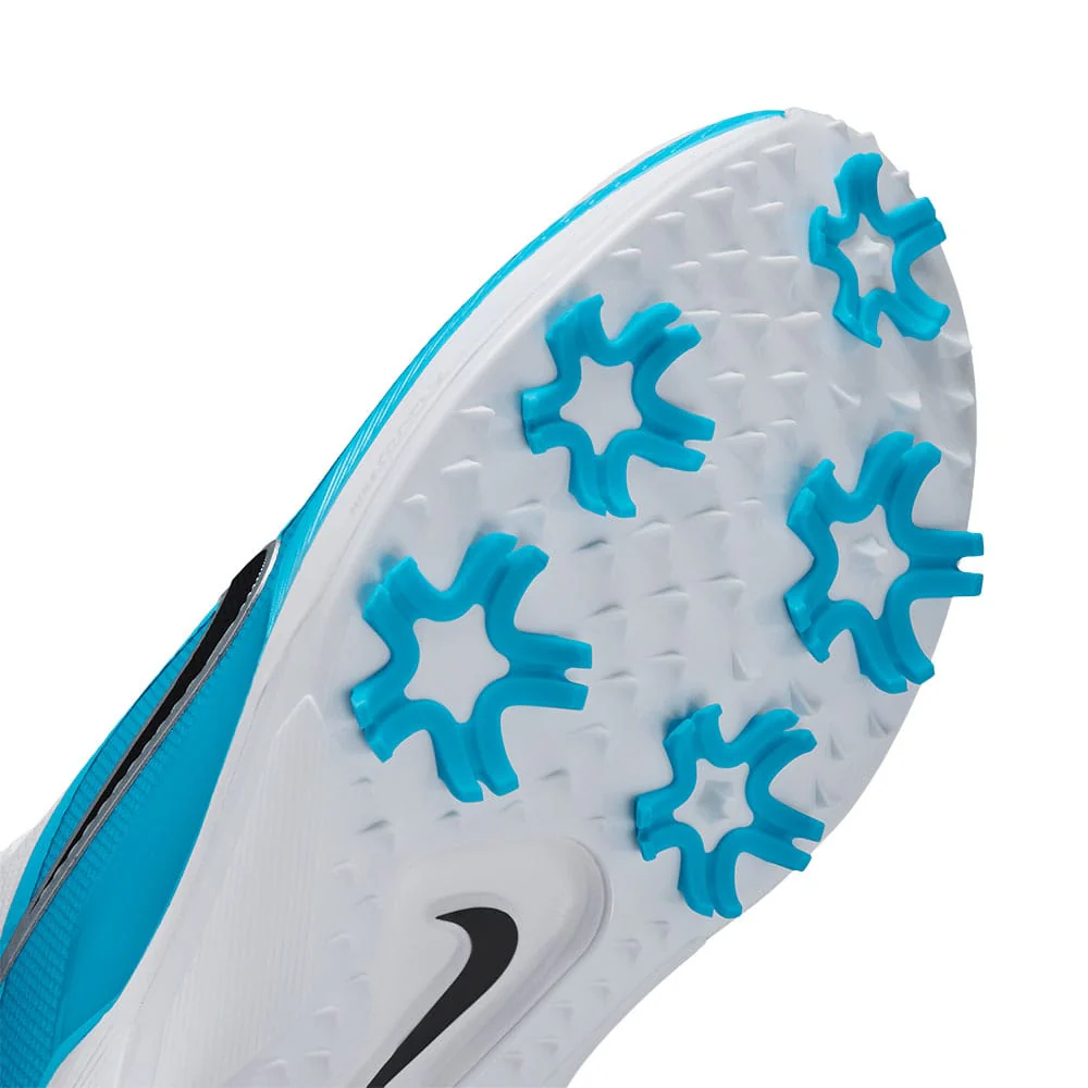 Nike Pegasus 1 G Waterproof Spiked Shoes - White/Black/Light Current Blue - Image 8