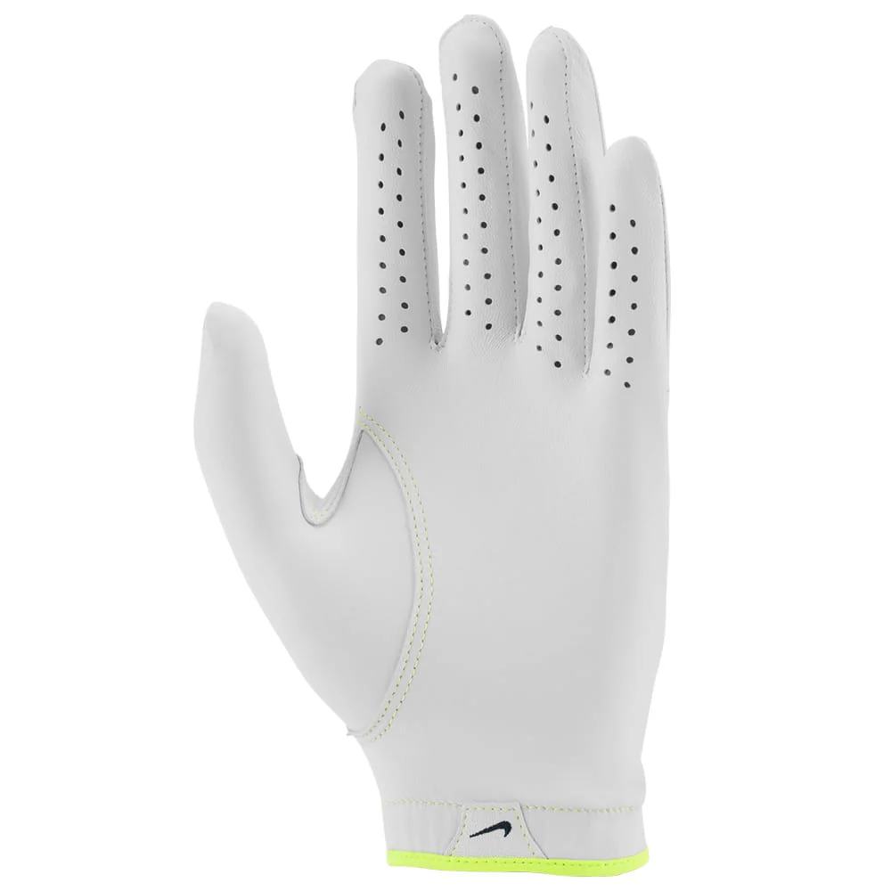 Nike Tour Classic IV Energy Golf Glove - White/Volt Ice/Midnight Navy - Image 2