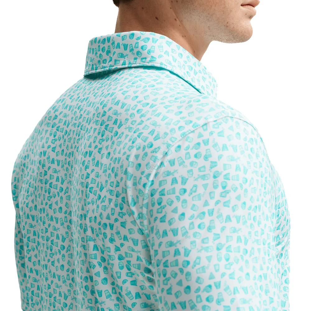 Nike Dri-Fit Velocity Micro-Print Polo Shirt - Jade Horizon/Jade Horizon/White - Image 3