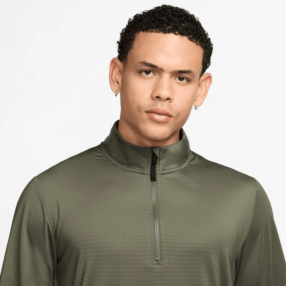 Nike Victory Dri-FIT 1/2-Zip Pullover  - Medium Olive/Pale Ivory - Image 3